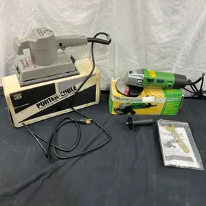 Superior Power Tools 4 1/2" Angle Grinder & Porter Cable Finishing Sander