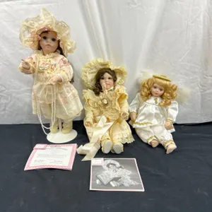 3 Porcelain Dolls
