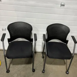 2 Office Chairs On Wheels