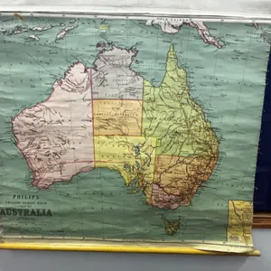 Philips Smaller School Room Map of Australia