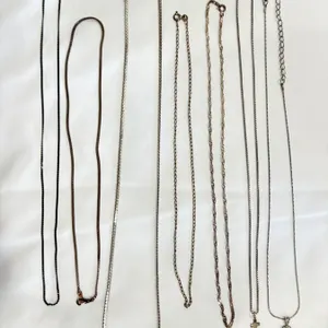 Silver and Silver Like Necklaces