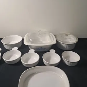 Assorted corning ware