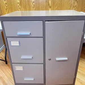 Metal Office Organizer on Wheels