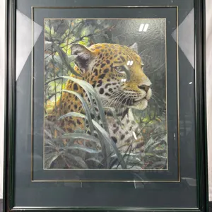 Framed Jaguar Art Print