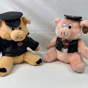 2 Harley Davidson Plush Hogs