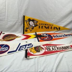 Vintage Hockey Pennants