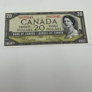 High Grade 1954 Canada $20 banknote