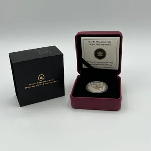 2013 .9999 Fine Silver $3 Maple Leaf Impression