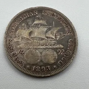 1893 USA Columbian Exposition silver 50 cent