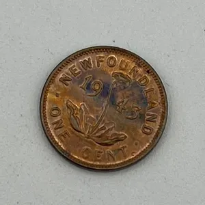 High Grade 1943 Newfoundland 1 cent Double 4.