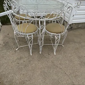 Wrought Iron Table and Chairs