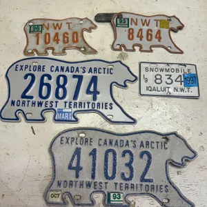 Vintage NWT Licence Plates