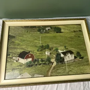 Framed Picture of Farmhouse