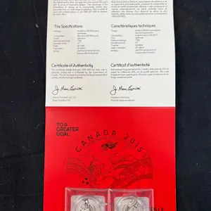 Royal Canadian Mint FIFA Women's 2015 World Cup Coins (99.99% Pure)