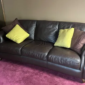 Natuzzi Leather Brown Couch