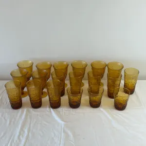 Hudsons Bay Amber Glassware