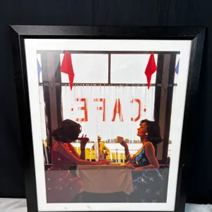 Framed Cafe Poster Print