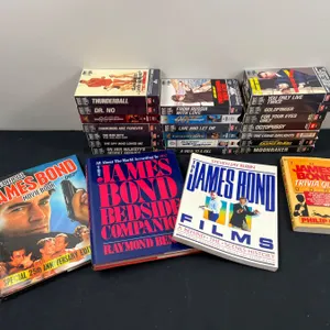 James Bond VHS Tapes and Books