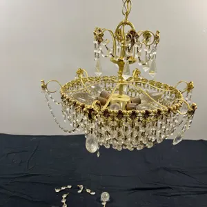Brass-Like Chandelier