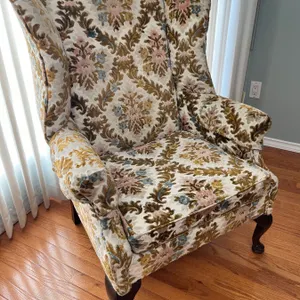Upholstered Wing Back Chair