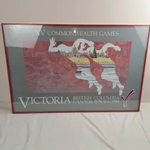 Framed Commonwealth Games Poster
