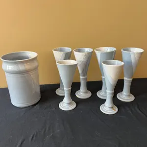 Blue Stoneware Set