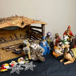 Nativity Scene and Christmas decor
