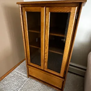 Oak Style Entertainment Cabinet