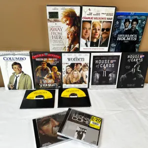 DVD Player with remote and assorted CD's and DVD's
