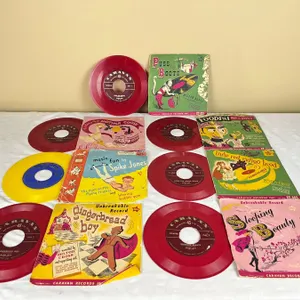 Assorted Children's 45 RPM Vintage Records