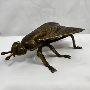 Vintage Brass Cicadia Ashtray