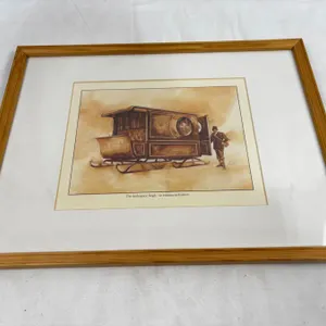 "The Ambulance Sleigh" Framed Print