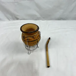 Carved Yerba Mate Gourd