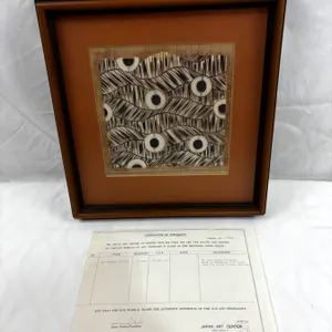 Antique Old Kimono Framed Stencil