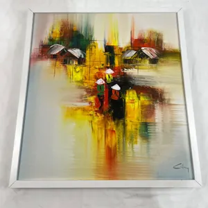 Multicolour Abstract Oil Painting
