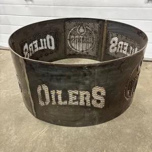 Oilers Fire Pit Shield