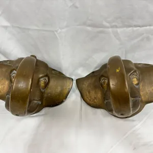 Brass Elephant Head Bar Rail Brackets