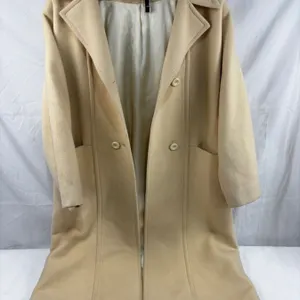 Women's Cream Coloured Peacoat