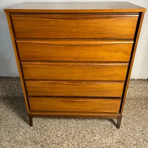 Vintage "Satin Walnut" Chest of Drawers