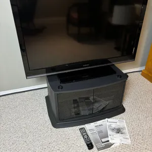 Toshiba 46" Tv with Panasonic Players and Stand