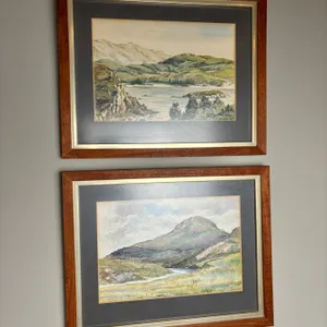 2 Framed Mountain Prints