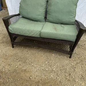 Wicker Patio Love Seat