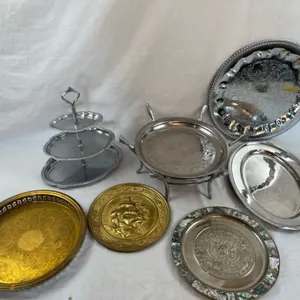 Assorted Metal Servingware