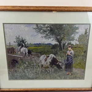Cross Stitch Framed Picture