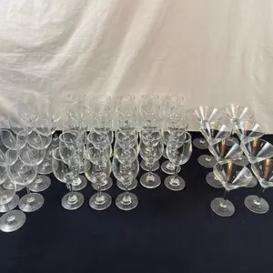 Assorted Wine & Martini Glasses