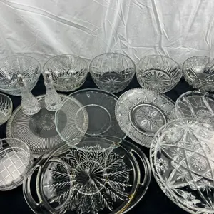 Assorted Glass & Crystal Serving Ware