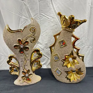 Bedazzled Flower Vases