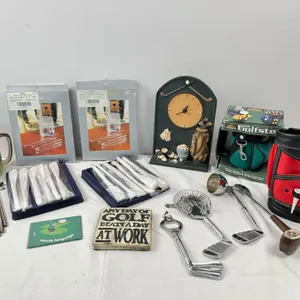 Assortment of Golf Related Barware & Collectibles