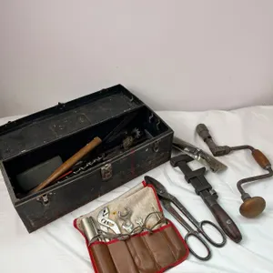Metal Toolbox With Contents