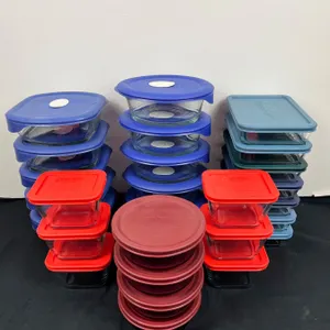 Assorted Pyrex & Visions Food Storage Containers